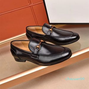 Najwyższej jakości Marka Formalna sukienka Buty dla łagodnych Mężczyzn Prawdziwej Skóry Buty Klasyczne Toe Mężczyźni Biznes Oxfords Business Leather Shoet 365