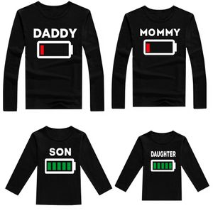 Spring Family Look Fashion Mother Father Battery Baby Cotton Mommy and Me Clothes Clothing Matching Outfits 210429