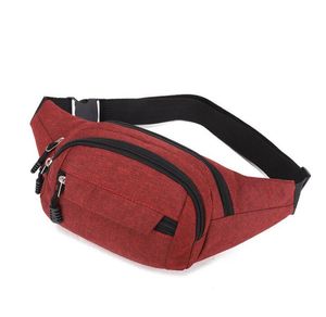 Canvas Business Cash Money Telefon Storage Torba Mężczyźni Kobiety Wielofunkcyjne Sportowe Telefony komórkowe Fanny Pack Wodoodporna odporna na zużycie Crossbody Sling Torby