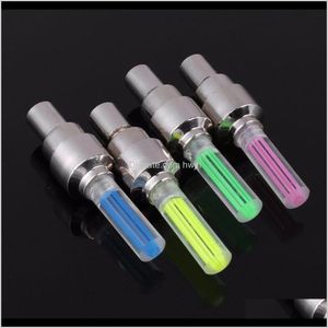 Bike Lights all'ingrosso 2 pz Accoppiamento Bicycle Rotelle Caps Mountain Road Car Led Neon Gas Ugello Glow Stick Light Light Cycling Pneumatici Pneumatici Spille Lt7GH