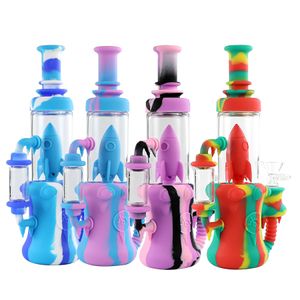 shisha hookah water smoking pipe silicone hose joint Small glass tube height tobacco bongs