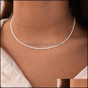 Chokers Anhänger Jewelrychokers Vintage Funkelnde Initialenkette Halskette Für Frauen Gypsophila Kragen Chokerhalsketten Gothic Charme Weiblich