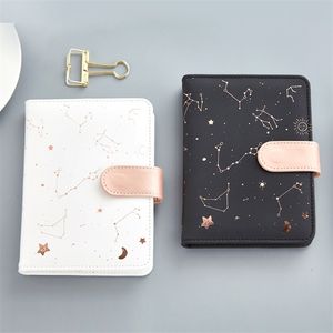 Jugal Constellations Notebook PU Cover Schedule Book Dagbok Veckoplanerare Skolkontor Tillbehör Kawaii Stationery 210611