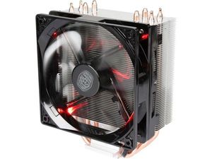 COOLER MASTER HYPER 212 LED CPU Воздушный вентилятор 4 CDC Hatpgipes, 120 мм ШИМ, Тихие спиновые технологии Красные светодиоды для AMD Ryzen / Intel LGA1200 / 1151