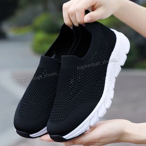 Yaz Kadın Rahat Ayakkabılar Örgü Nefes Ayakkabı Modası Yumuşak Alt Kadın Spor Sneakers Büyük Boy 41r