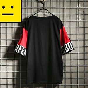Hip Hop Men T Shirt Summer Loose Fashion Casual Streetwear Half Sleeve T-shirt Tide Harajuku Y0322