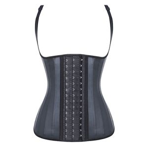 Latex Waist Trainer stomach shaper corset with 25 Steel Bones for Slimming and Modeling - Bodsuit Underwear with Strap and Slim Belt (210810)