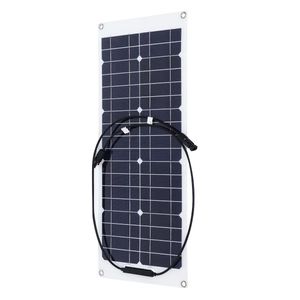 20W 18V Monocrystalline Solar Panel For Motorhome Boat Connector Waterproof Power