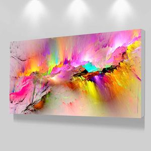 Tryckt oljemålning droppe kanfastryck för vardagsrum vägg ingen ram moderna dekorativa bilder abstrakt konst målning 210705