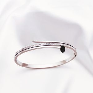 Титановые бренды из нержавеющей стали многослойные застежки Bangle Lovers Nights Classic Zircon браслет золотые браслеты панк для женщин подарок роскошный су