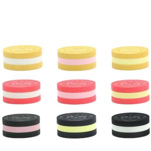 Biscuit Cigarettkvarn 55mm tre-lagers dekomprimerbara slipmaskiner Växtfiber Skuret Tobakscigarettkross