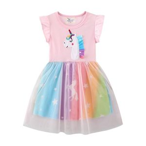 Abiti da unicorno per ragazze senza maniche Tutu per feste Principessa Compleanno Abiti per bambini carini Abiti Costume Abbigliamento per bambini