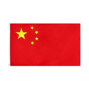 China Natinal Flag Retail Direct Factory Groothandel 3x5fts 90x150cm Polyester Banner Indoor Buitengebruik Canvaskop met metalen doorvoertule