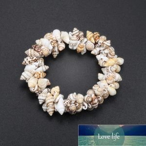 Hot Conch Shell Elastiskt Armband för Kvinnor Havstil Strand Armband Bangles Sommarlov Gift Femme Fine Bracelet Smycken Fabrikspris Expert Design Kvalitet