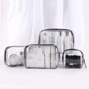 Bolsas de armazenamento 1pc PVC Transparente Organizer Bag Travel Makeup Caso de cosméticos à prova d'água para mulheres