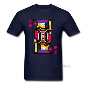 Camisetas para hombre Rey de diamantes camisetas Tshirt de verano Tshirt Mens T Shirt Tarjeta de póker Tops de algodón K Print Ropa