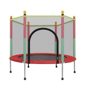 Large 140cm Indoor Trampoline With Protection Net Adult Children Jumping Bed Outdoor Trampolines Exercise Fitness Equipment