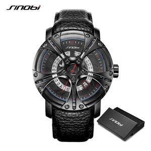 Sinobi 2021 Hot Car Creative Design Men's Fashion Watches Calender Men's Quartz Waterproof Sports Wristwatches Reloj Hombre Q0524