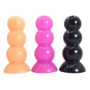 NXY Dildos Anal Zabawki Duży Pull Bead Backyard Plug Cukier Gurda Mężczyzna I Kobieta Sex Toy Masturbacja Urządzenie Fun Produkty 0225