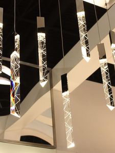 Подвесные лампы Современный K9 Crystal Light Luxury Led Chrome люстра для лестничной гостиной спальня эль -декоративная висящая лампа