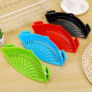 Kitchen Accessories Sink Strainer Silicone Pot Pan Bowl Funnel Strainer Washing Colander Rice Washer Home Kitchen Tools