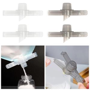 Organizzazione di contenitori per la cucina 1pc Clip per sigillare gli alimenti Conservare il beccuccio di scarico per latte in polvere fresco Pinze per sacchetti di plastica Sigillante Strumenti di serraggio