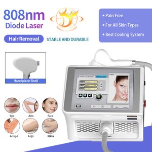 Clínica de platina a laser de gelo uso portátil 808nm 755nm 1064nm Máquina