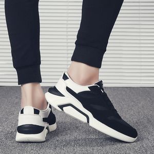 Scarpe in maglia nera normale che cammina k03 uomini studente traspirante giovane giovane sneaker casual fresche taglia 39 - 44