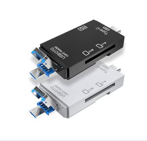 Lettori di schede Mini 2 in 1 Adattatore USB 2.0 da tipo C a SD Micro TF per accessori per laptop Lettore di schede OTG Memoria intelligente