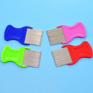 Sublimation Dog Grooming Pets Dogs Cats Lice Flea Removal Combs Brush Steel Pet Hair Comb Cat Puppy Fine-toothed Combs Cleaning Supplies