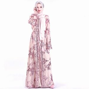 Vestuário étnico mulheres vestido de noite muçulmano abaya dubai islâmico elegante traje feminino lantejoulls oco out forma ramadan party set