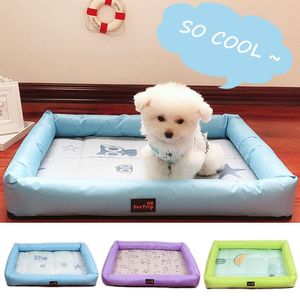 ingrosso Dog House E Kennel-Pet Dog Bed House Materiale morbido Nido Sleep Mat and Estate Cool Kennel per Cat Puppy Plus Size Drop Kennels Penne