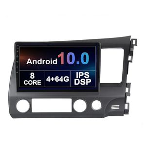 2.5D Screen Car DVD Stereo Multimedia GPS-spelare för HONDA CIVIC 2004-2011 RHD Touchscreen Android 10 Radio med WiFi 1080