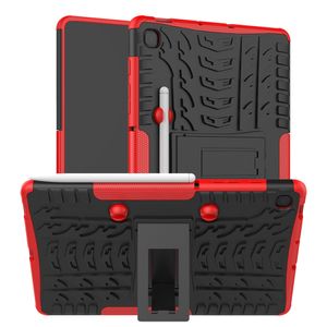 Voor Samsung Galaxy Tab S6 Lite 10.4 P610 Case met Pen Slot SM-P615 Hybrid Armor PC + TPU Stand Cover Tablet Cases