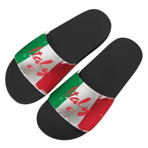 Wholesale women sandals images for sale - Group buy Women Custom Image Slippers Italian Flag Print Summer Fashion Slide Sandals Outdoor Non slip Beach Shoes Platform Flip Flops