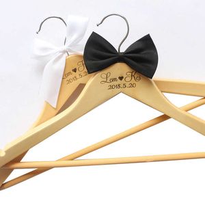 Custom Wedding Hanger Personalized Bridal Hanger Bridesmaids Gift Engraved Wedding Clothes,Dress Hanger 210702
