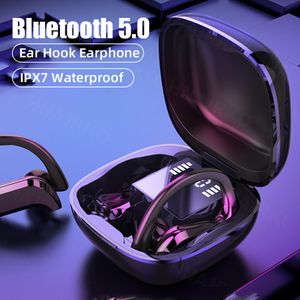 Micrófono Auriculares Bluetooth al por mayor-TWS Sports Bluetooth Auriculares LED Pantalla de alimentación Auriculares inalámbricos con micrófono Toque Control Auriculares Auriculares para teléfono