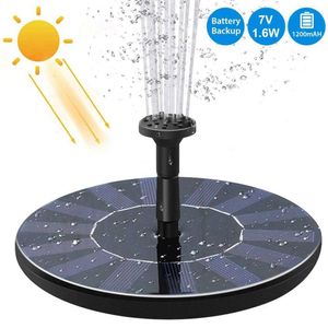 7V Solar Fountain Watering Kit Power Pump Pool Pond Submersible Waterfall Floating Panel Water For Garden 210713