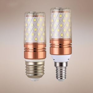 Other Lighting Bulbs & Tubes Highlight LED Bulb Tri-color Light E14 E27 Small Screw 12W Corn Candle Household Energy-saving Cold/Warm Chande
