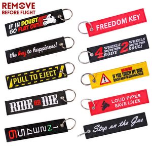 New Fashion Nuclear Launch Key Chain Bijoux Keychain for Motorcycles and Cars Gifts Tag Embroidery Key Fobs OEM Keychain Bijoux G1019