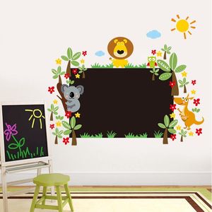 Исследование с милыми животными наклейки класса Clakeboard Room Decor Kids Gift 042L. Главная Наклейки Питомник Мультфильм Росписи Арт Плакат 5.0 210420