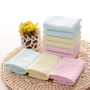 Towel 26x26cm Soft Cotton Baby Bath Washcloth Feeding Wipe Cloth Square Face Hand Small Infant Born Kids Towels
