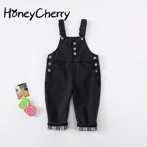 Girls'trousers Pure Baby Trousers Classic Jean For Girl Overalls Girls Jumpsuit 210515