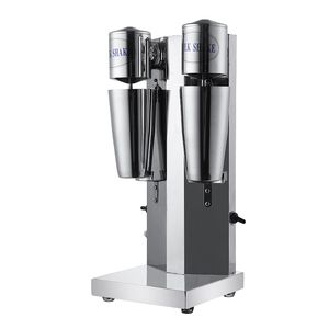 Misturador de alimentos elétricos Double Head liquidificador Leite Frother Leite Shake Misturador Sorvete Smoothies Coffee Cocktail Agitador