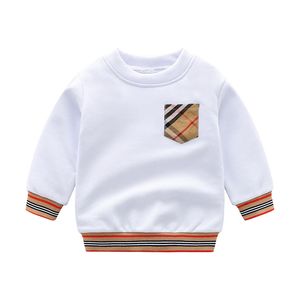 Barn rutiga tröjor våren baby pullover höst baby tröjor barn tröja toppar pojkar flickor kläder 4 stilar