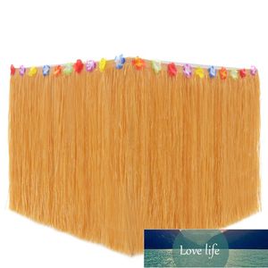 Gonna da tavolo hawaiana fai da te 60 cm in plastica Luau Flower Grass Skirt Beach Wedding/Party Garden Decoration Tovaglia di ibisco