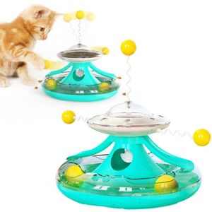 Cat Toys Pet Cats and Dog Tumbler Track Turntable Turntable Утечка еды Смешные бейсбольные принадлежности аксессуары