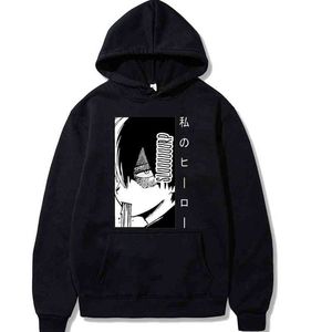 My Hero Academia Anime Sweatshirts Boku No Hero Academia Hoodie Shoto Todoroki Coat Casual Long Sleeve Unisex Homme Y1213