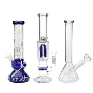 13 inch tall glass bong Hookahs oil rig water bongs Pipe ice catcher classical smoking pipes Hookah Bring bowl