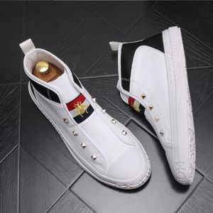 Bot Ayakkabıları toptan satış-Yüksek Üst Botlar Adam Sonbahar Yeni Fonu Han Edition Pedallı Tembel Loafers Joker Moda Tahtası B8